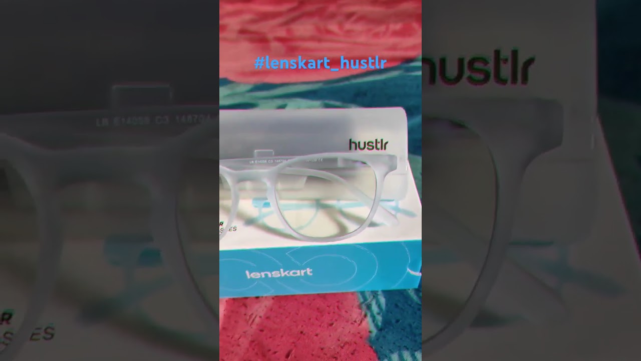 lenskart hustlr zero power bluecut & antiglare computer eye glasses unboxing 🕶️||sky blue full rim||