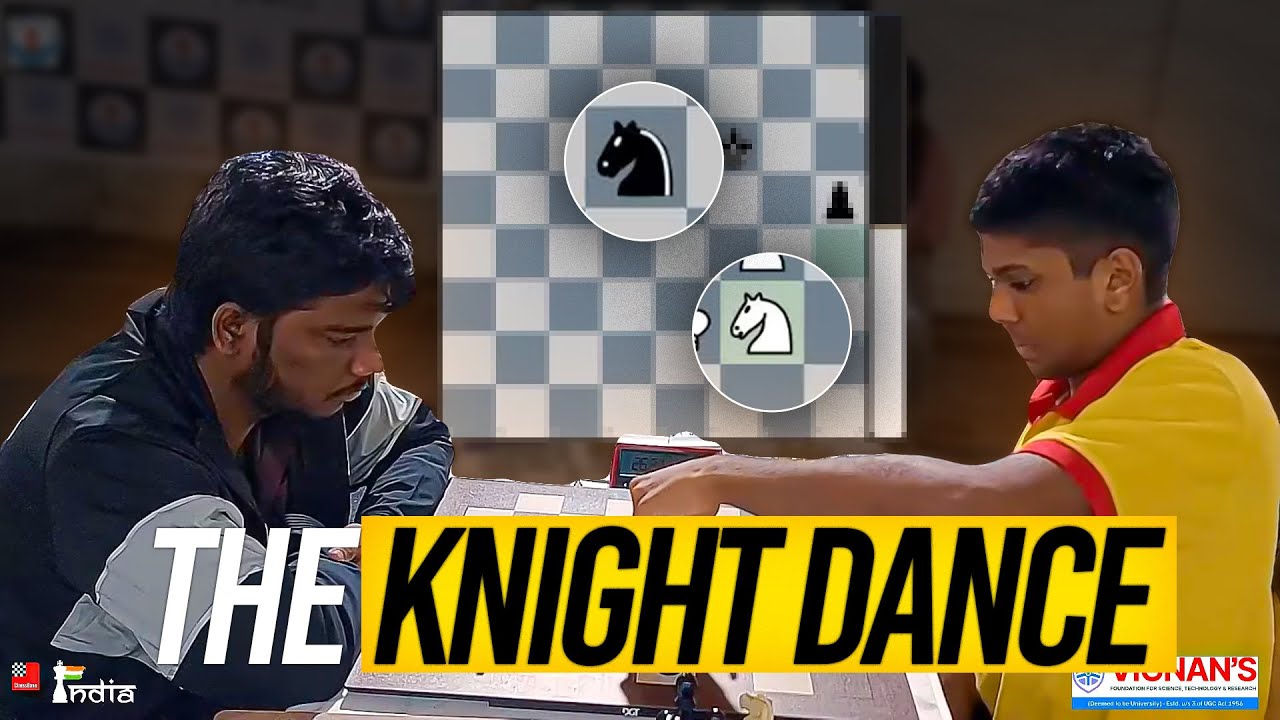 Knight Dance against a Grandmaster - GM Vignesh N R vs Mukund Agarwal