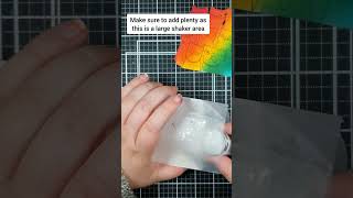 Reuse & Rainbow! 🌈♻️ Turn your old packaging into crafty magic! #cardmaking #shakercard #crafting