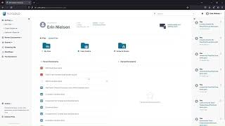 FileCloud's End User Dashboard