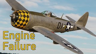 DCS P-47D Engine Failure