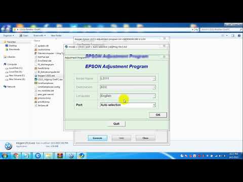 Video Reset Printer Epson L3111 Resetter Adjustment Program... - youtube