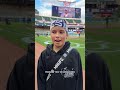 Michael Boxall Throws the First Pitch at the Twins