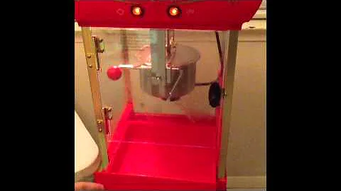 How to Use A popcorn machine.