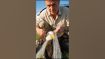 FAITH IN HUMANITY RESTORED! A Kind Englishman Saves a Bald Eagle Tangled in a Net on the Highway
