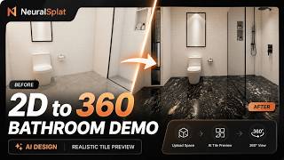 NeuralSplat Demo: Transforming 2D to 3DGS Bathroom Designs with AI