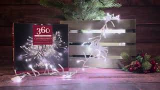 360 LED Multi-Action Cluster Lights - White with Clear Cable 4921770