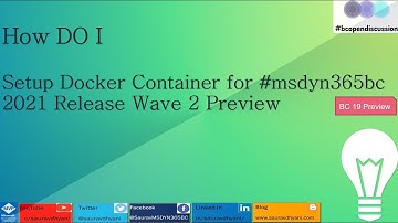 HDI - Setup Docker Container for BC 19 Preview?