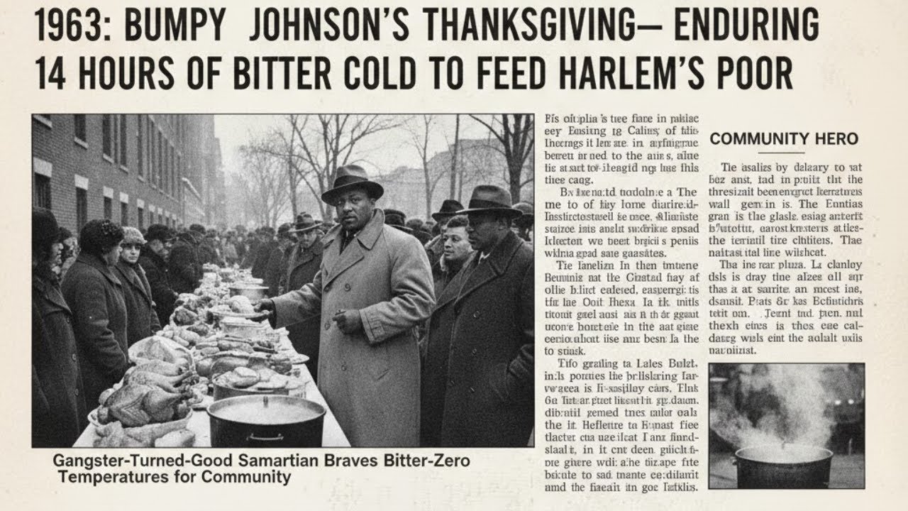 1963: Bumpy Johnson’s Thanksgiving Enduring 14 Hours of Freezing Cold to Feed Harlem’s Poor