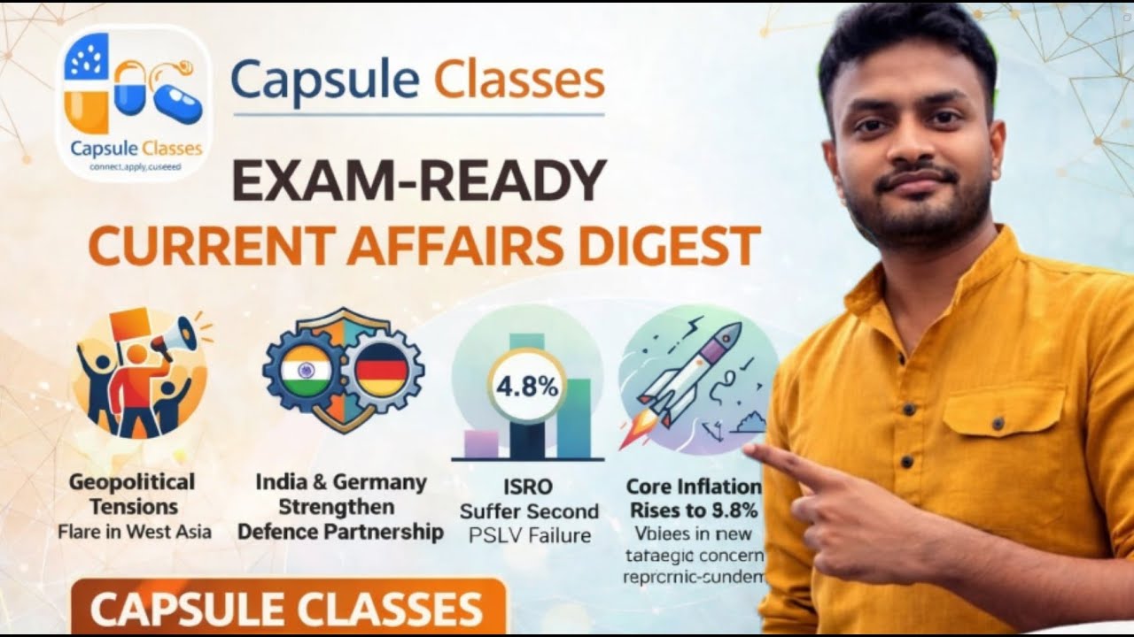 Current Affairs Capsule | 13 January 2026 | The Hindu & Indian Express Analysis | Capsule Classes