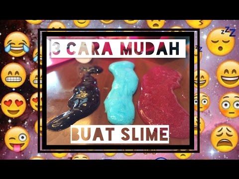 3 CARA  MUDAH BUAT  SLIME Alanissef YouTube