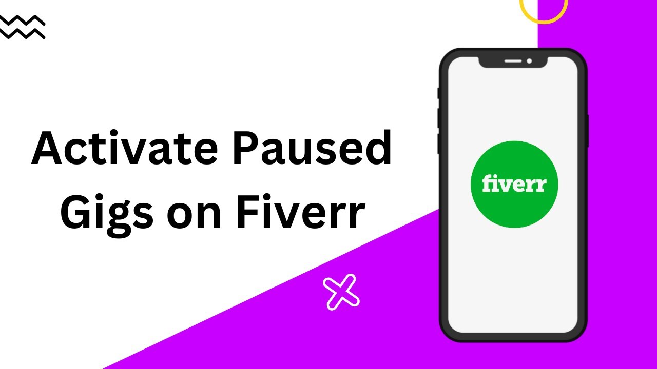 How to activate paused gigs in fiverr