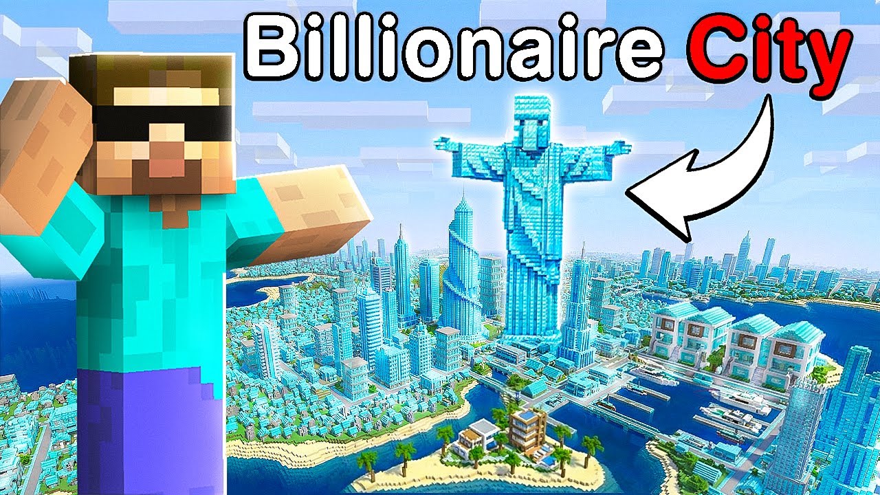 I Found a Hidden Billionaire Villager City in Minecraft!