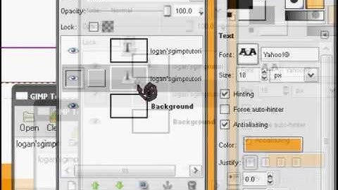 how to make easy 3d text in gimp