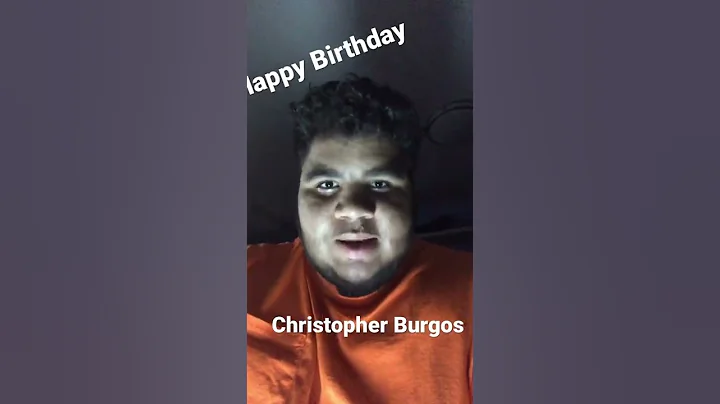 Happy Birthday Christopher Burgos