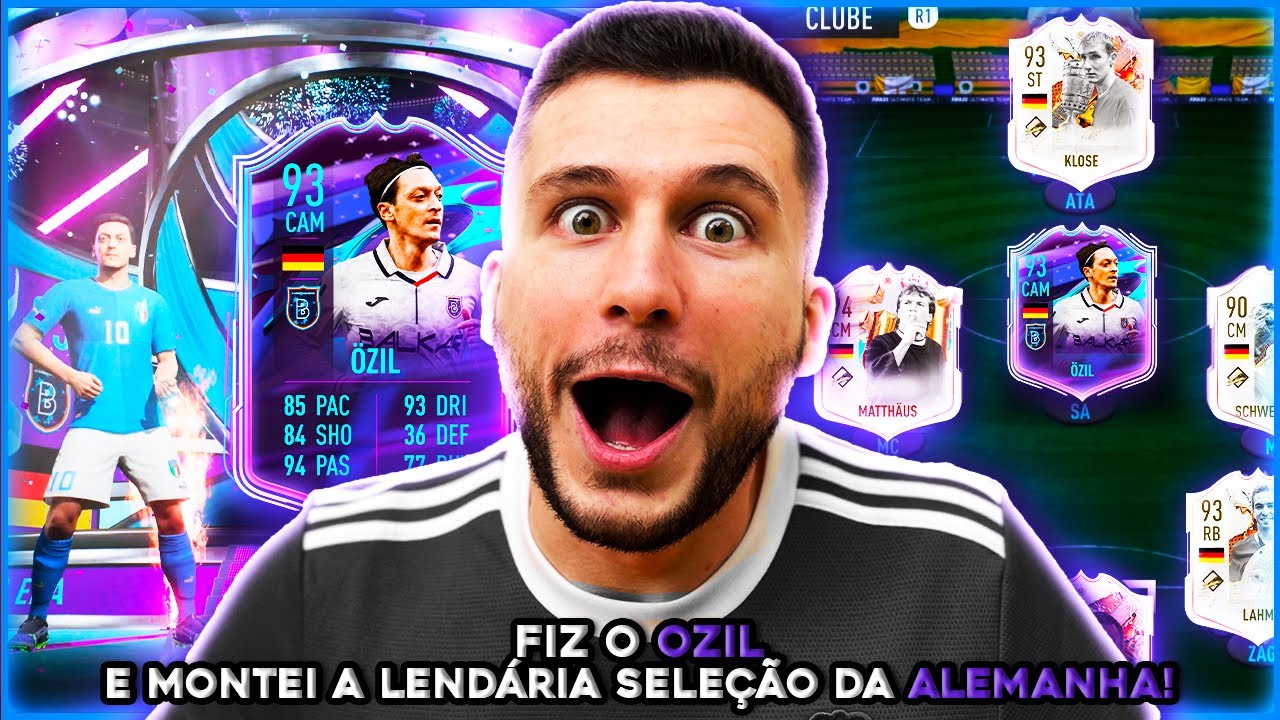 FIZ O OZIL E MONTEI A LENDÁRIA SELEÇÃO ALEMÃ! PEGUEI 18 VITÓRIAS NA WL DA ENTREGADA 🤪🤪 FIFA 23 - UT