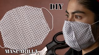 MASCARILLA de TELA - DIY - PATRON DE COSTURA