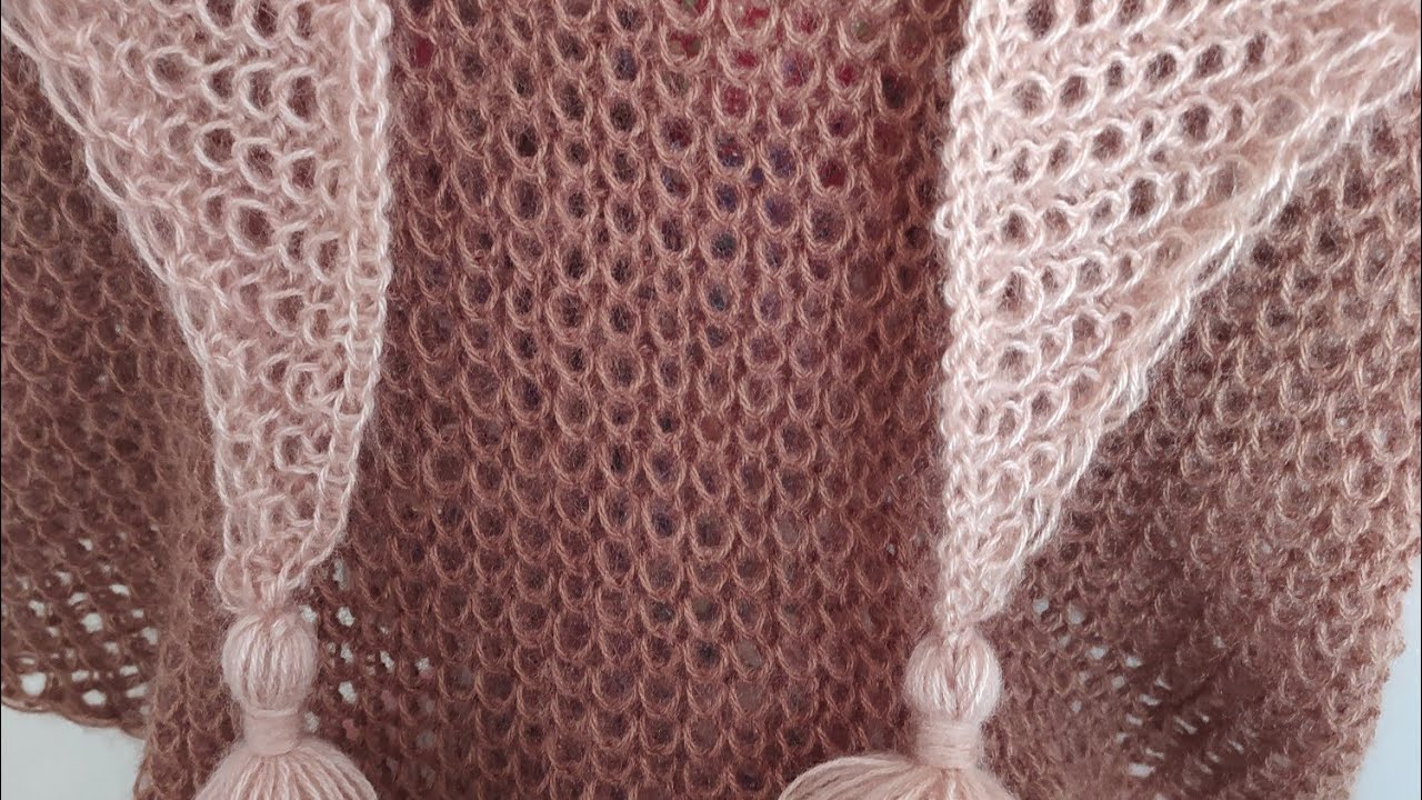 ZIRH ÖRGÜ İLE ÜÇGEN ŞAL YAPIMI #zırhörgüyleüçgenşal