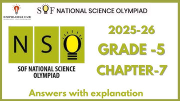 NSO- National Science Olympiad Class-5 | Chapter 7 | Matter and Materials | NSO Olympiad 2025-26