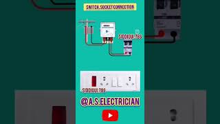 switch socket connection with energy meter #switch #shorts #viral #connection