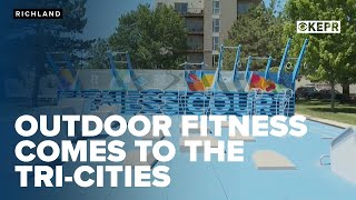 Tri-Cities flexes community muscles with first outdoor fitness court