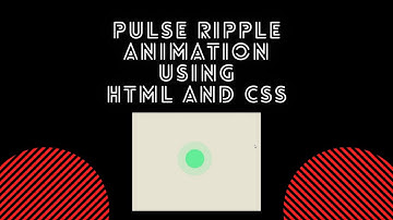 Pulse Ripple Animation with Source Code Using HTML and CSS | Tutorial | Intellect Harsh