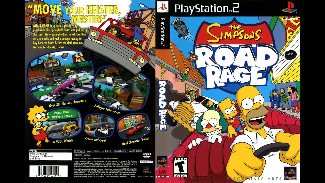 Probando The Simpsons Road Rage de ps2 en Ps3/Hen YouTube