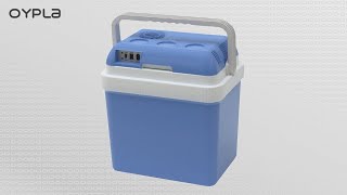 Oypla 24L 240V Ac & 12V Dc Coolbox Hot Cold Portable Electric Cool Box