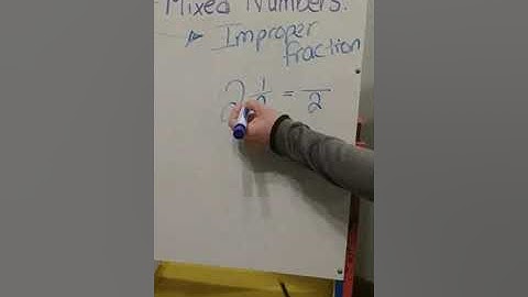 Go Math 7.6 Mixed Numbers to Improper Fractions