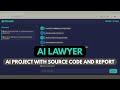 AI Lawyer | AI ChatBot For Lawyers | Final Year Project | IEEE Project