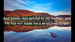 Quran surat ( mary )  verse ( 16 to 40 )