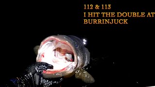 Kicking off the Big Murray Cod season with an Awesome 112 and 113.