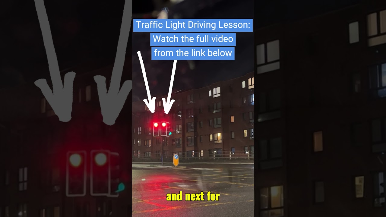 Traffic light driving lesson: Understanding different traffic signals for different lanes