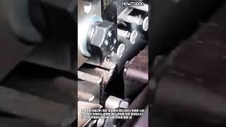 네일(못) 제조 공정의 정밀함 #worker #process #nail #factory #machinery