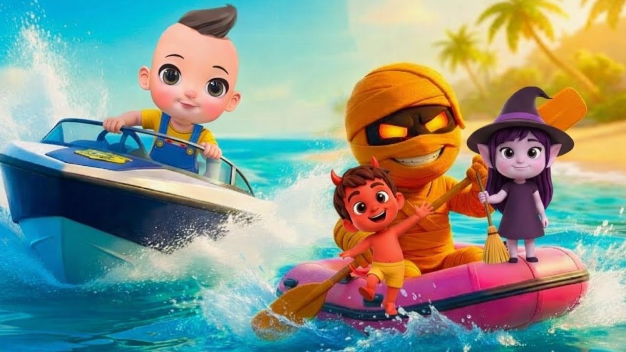 Monster Police 🧟‍♂️ Zombie at the Beach 🏖️ | Baby Eco Kids Story | Fun Monster Adventure