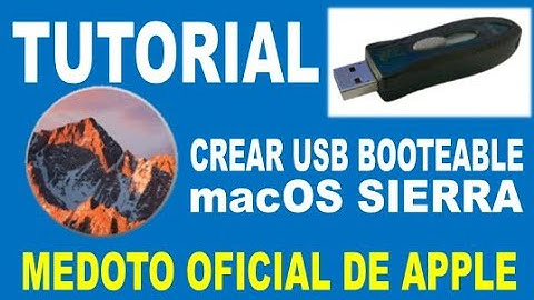 Crear USB booteable macOS Sierra | METODO OFICIAL, SIN PROGRAMAS EXTRAS