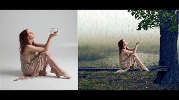 Girl Rain manipulation Edits in Affinity Photo tutorial