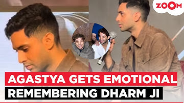 Agastya Nanda gets EMOTIONAL remembering Dharmendra at 