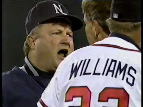 Cleveland Indians vs Atlanta Braves (October 21, 1995) (WS Gm #1) "Bobby Cox Furious At Blown Call"
