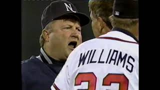Cleveland Indians vs Atlanta Braves (October 21, 1995) (WS Gm #1) "Bobby Cox Furious At Blown Call"
