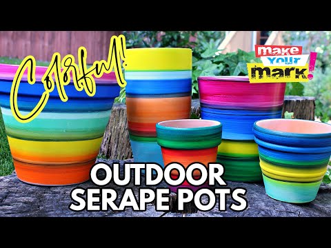 Serape Pots DIY