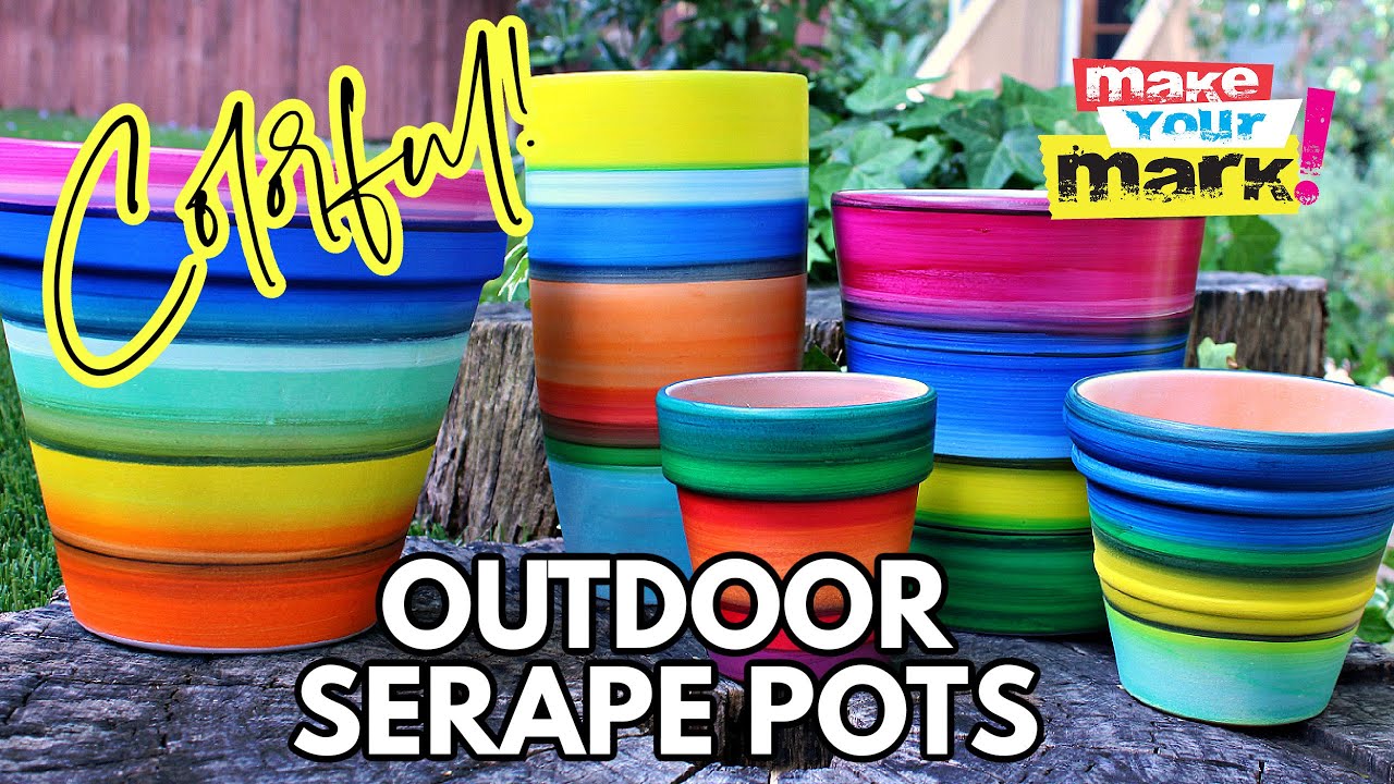 Serape Pots DIY