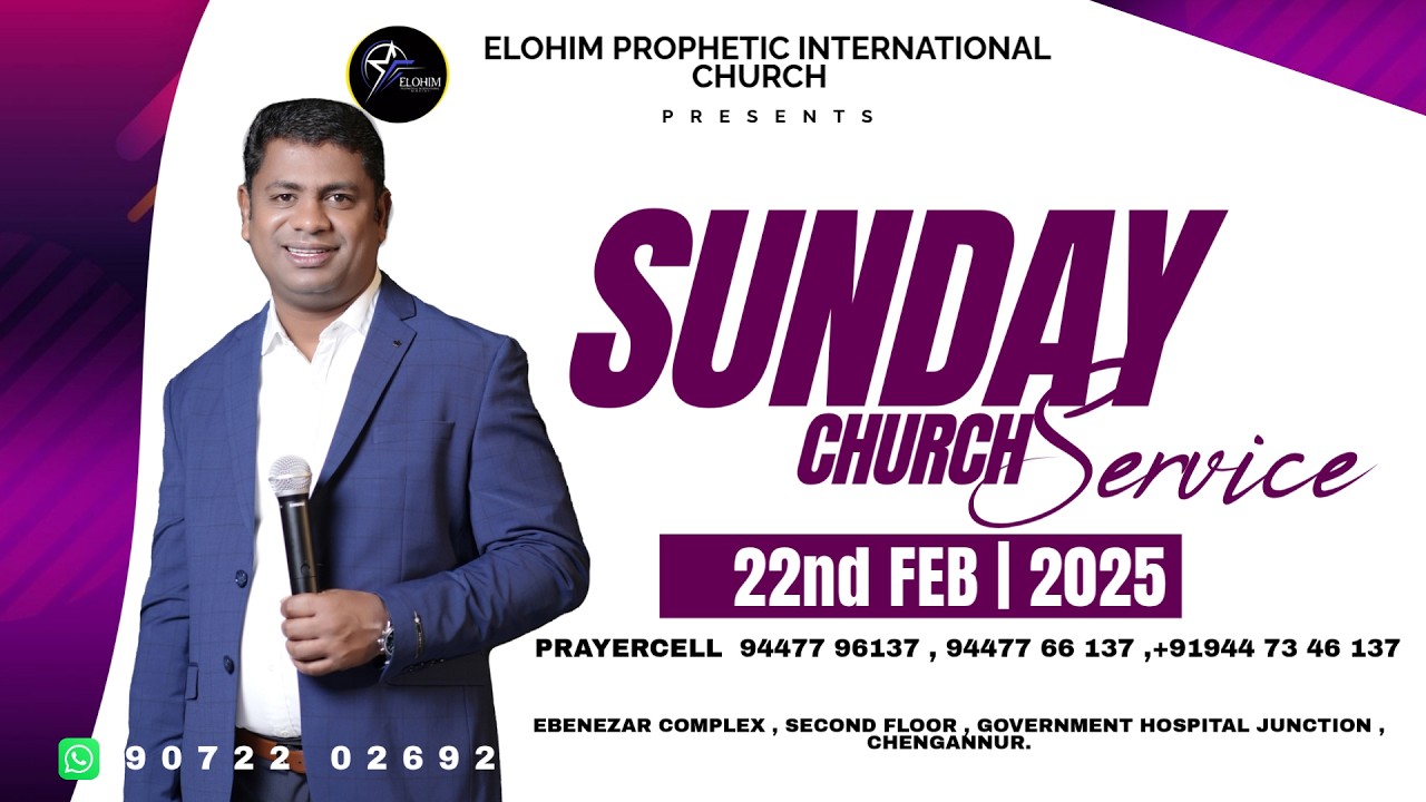 SUNDAY SERVICE  || Prophet. JINO JOSE ||  22-02-2026