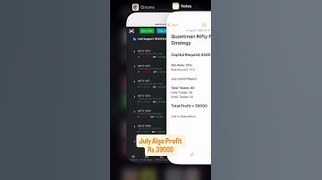 💰 Algo Trading Gains! 🚀 No emotions, just pure strategy. #algotrading #nifty50 #quantman #trading
