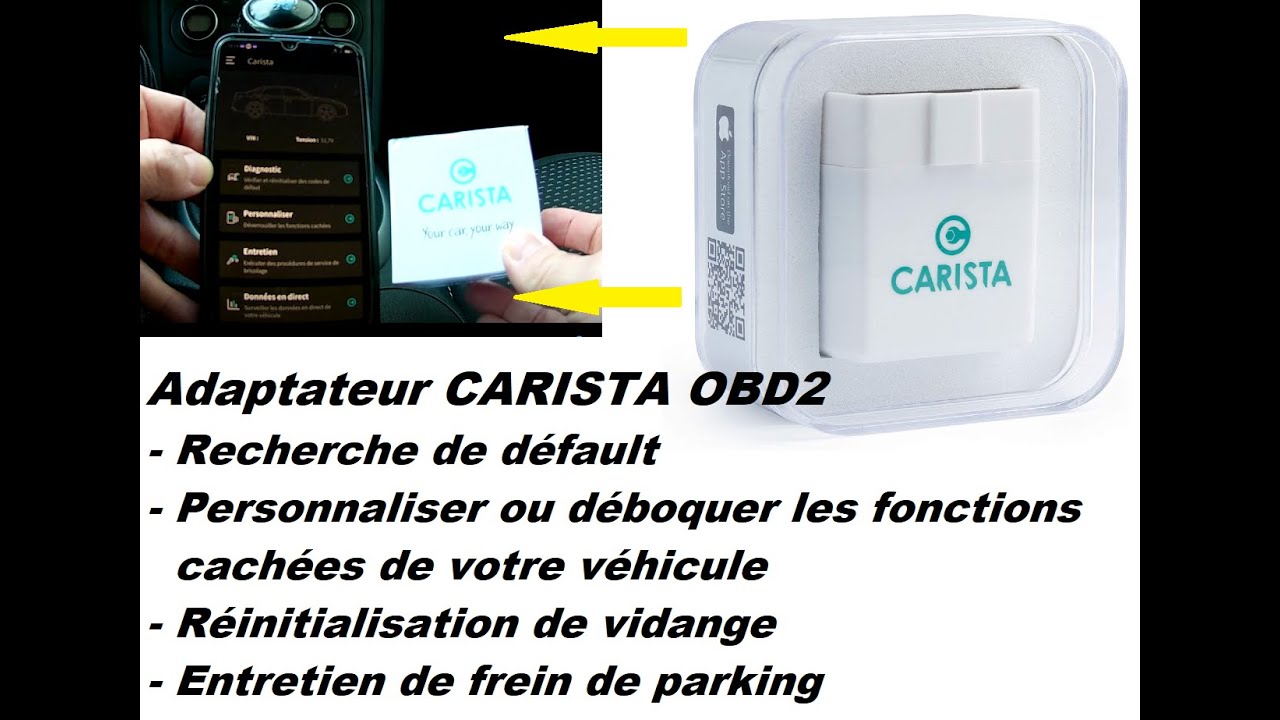 Carista OBD2 diagnostic, customization and maintenance adapter for your  vehicle 