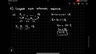 Arithmetic Sequences Part 1