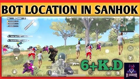 SECRET BOT LOCATION IN SANHOK BGMI PUBG MOBILE INDIA KILL MORE THAN 10 BOTS | 6+ KD IN SQUAD