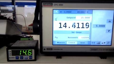 IMP Pressure Transmitter calibrated with SRP-73 Indicator