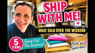 What Sold Over The Weekend on eBay | Ship With Me Part-Time Reseller