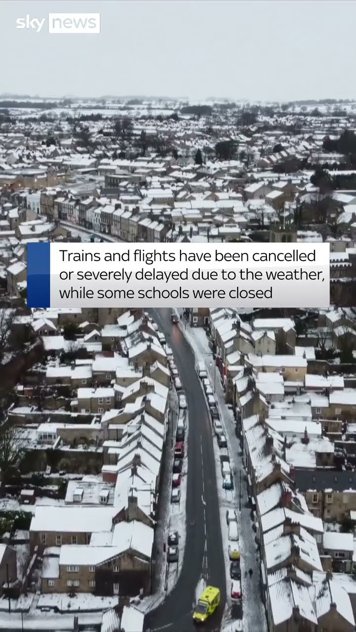 Snow covers County Durham
